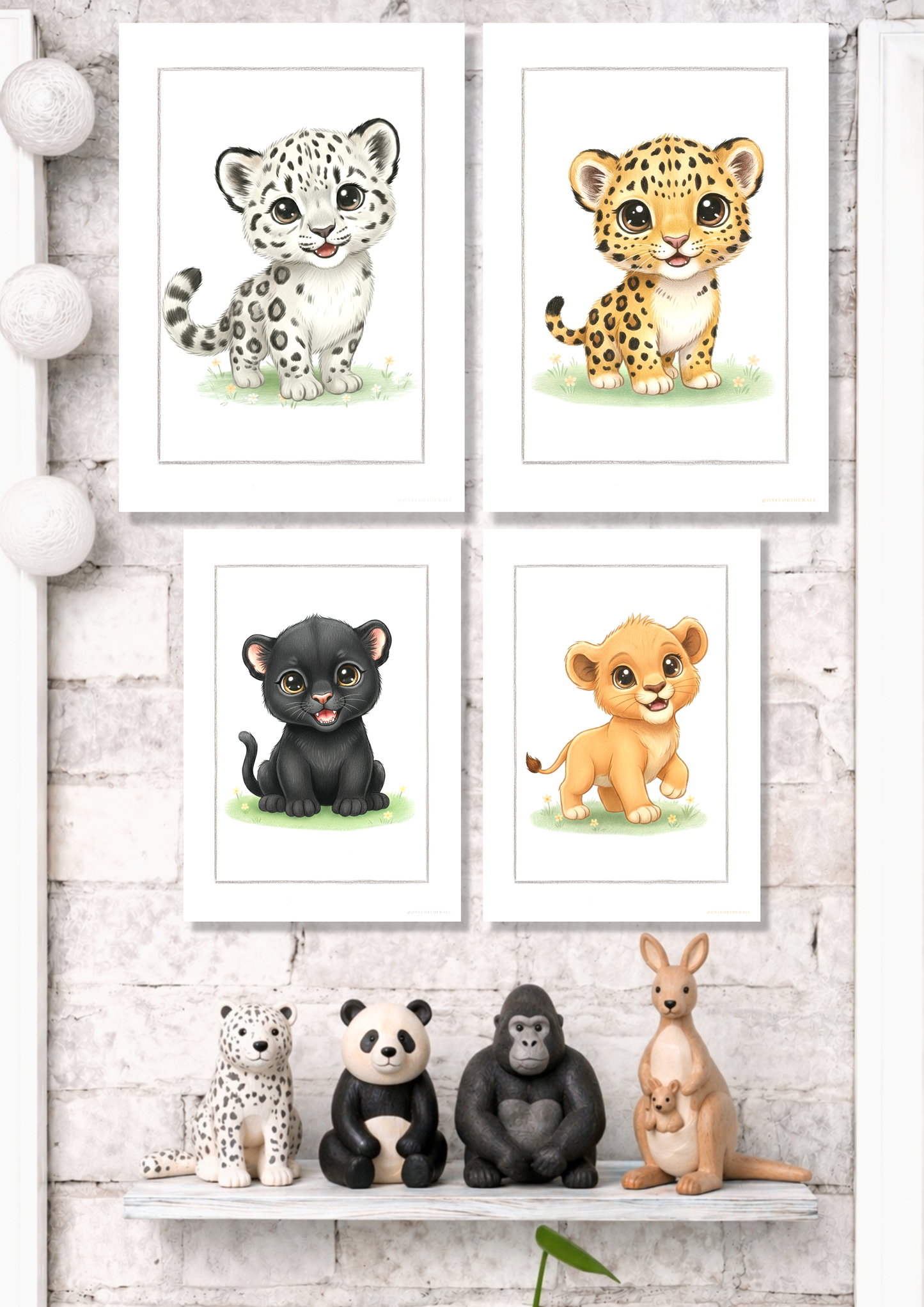 Little Snow Leopard - Art Print