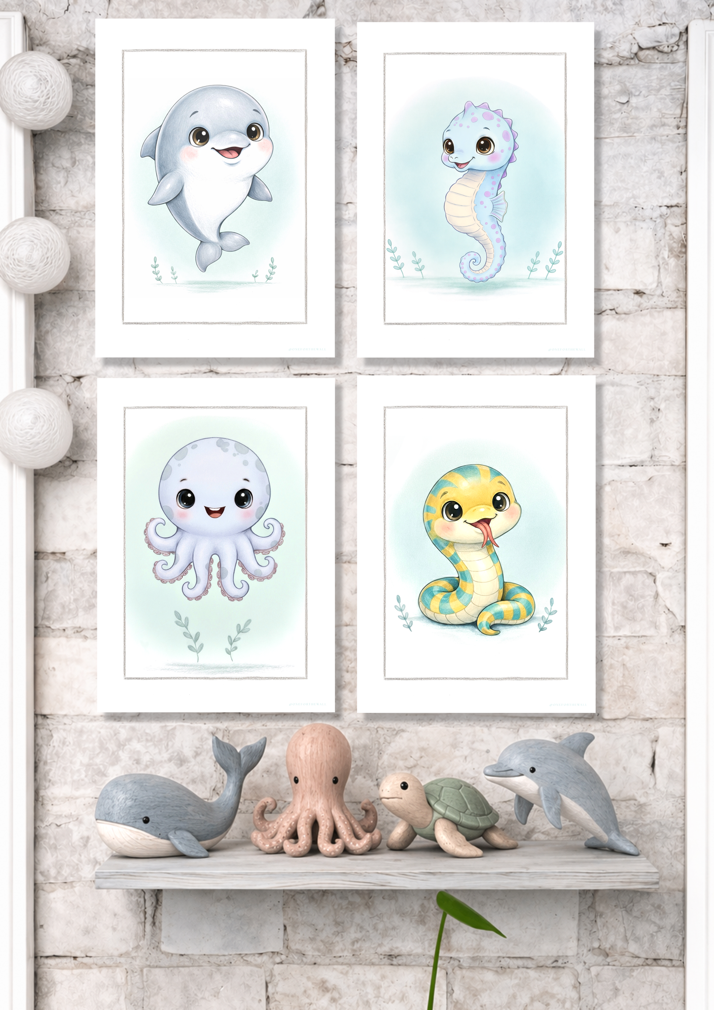 Little Dolphin - Art Print