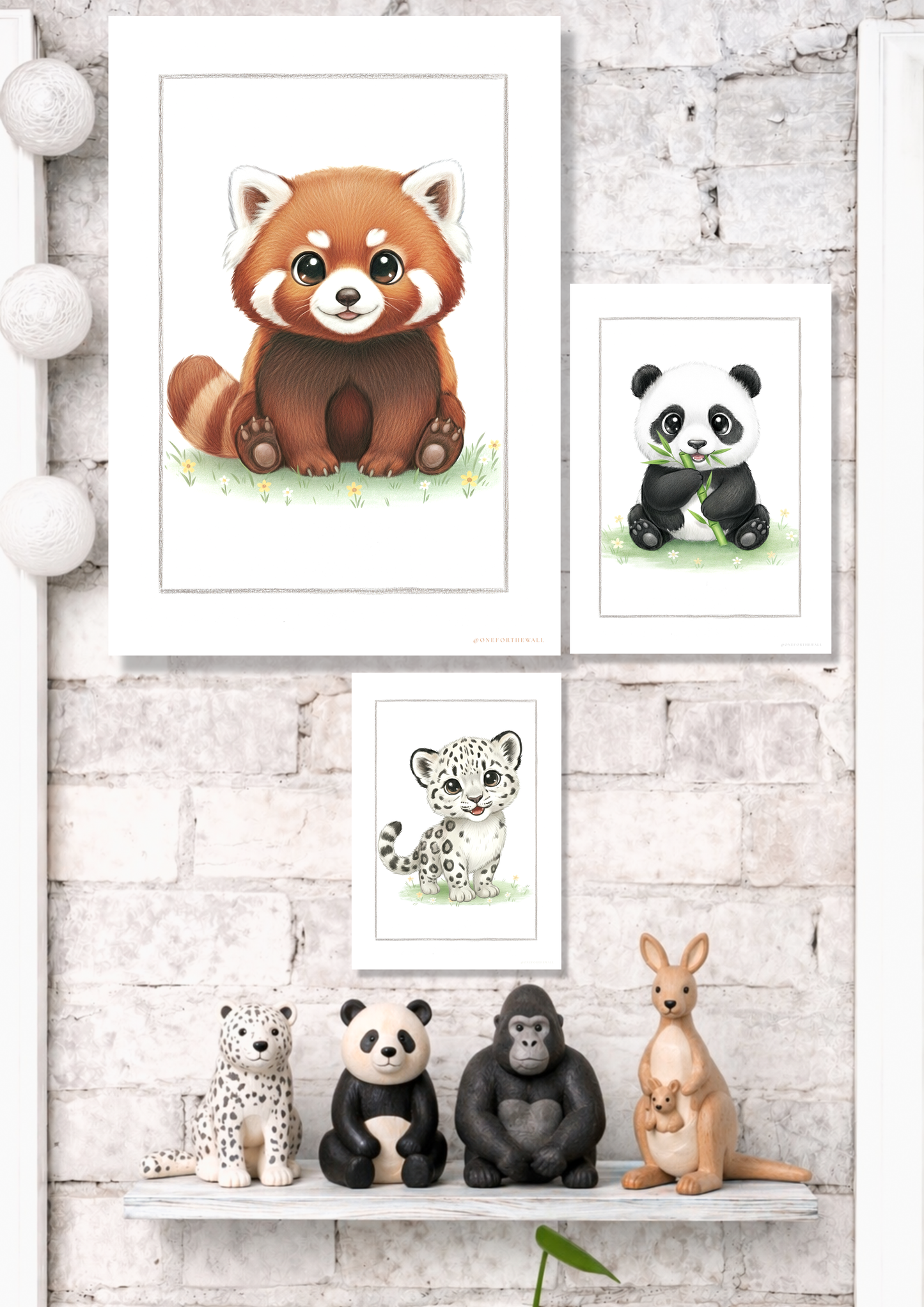 Little Red Panda - Art Print