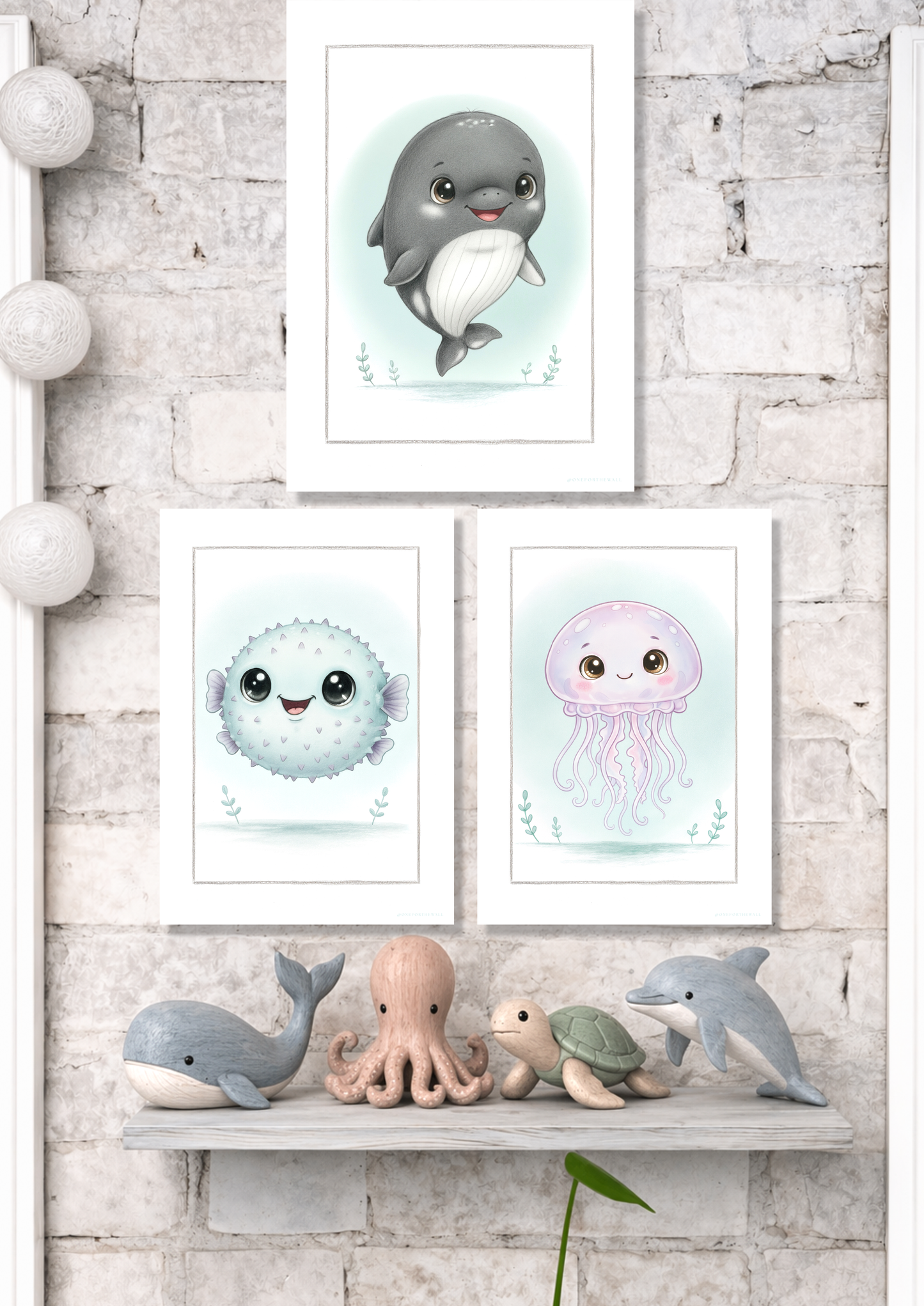 Little Whale - Art Print