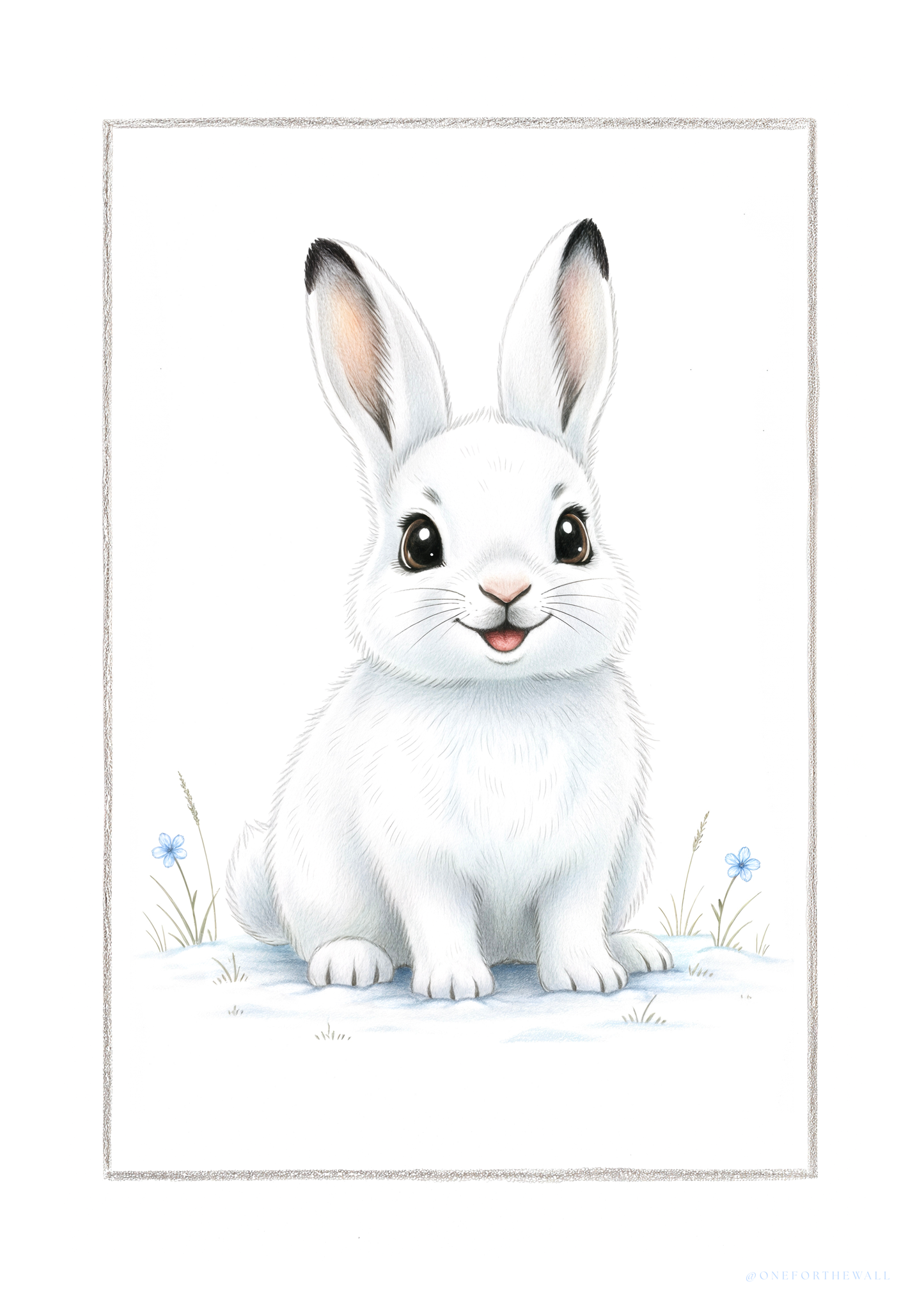 Little Polar Rabbit - Art Print