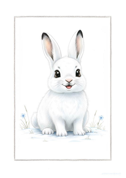 Little Polar Rabbit - Art Print