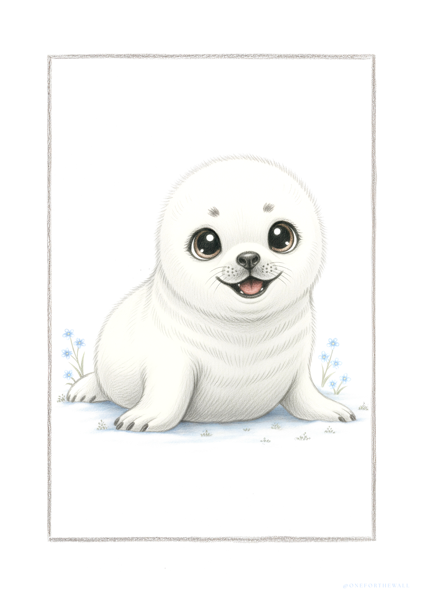 Little Seal - Art Print