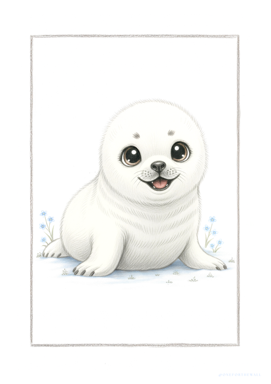 Little Seal - Art Print