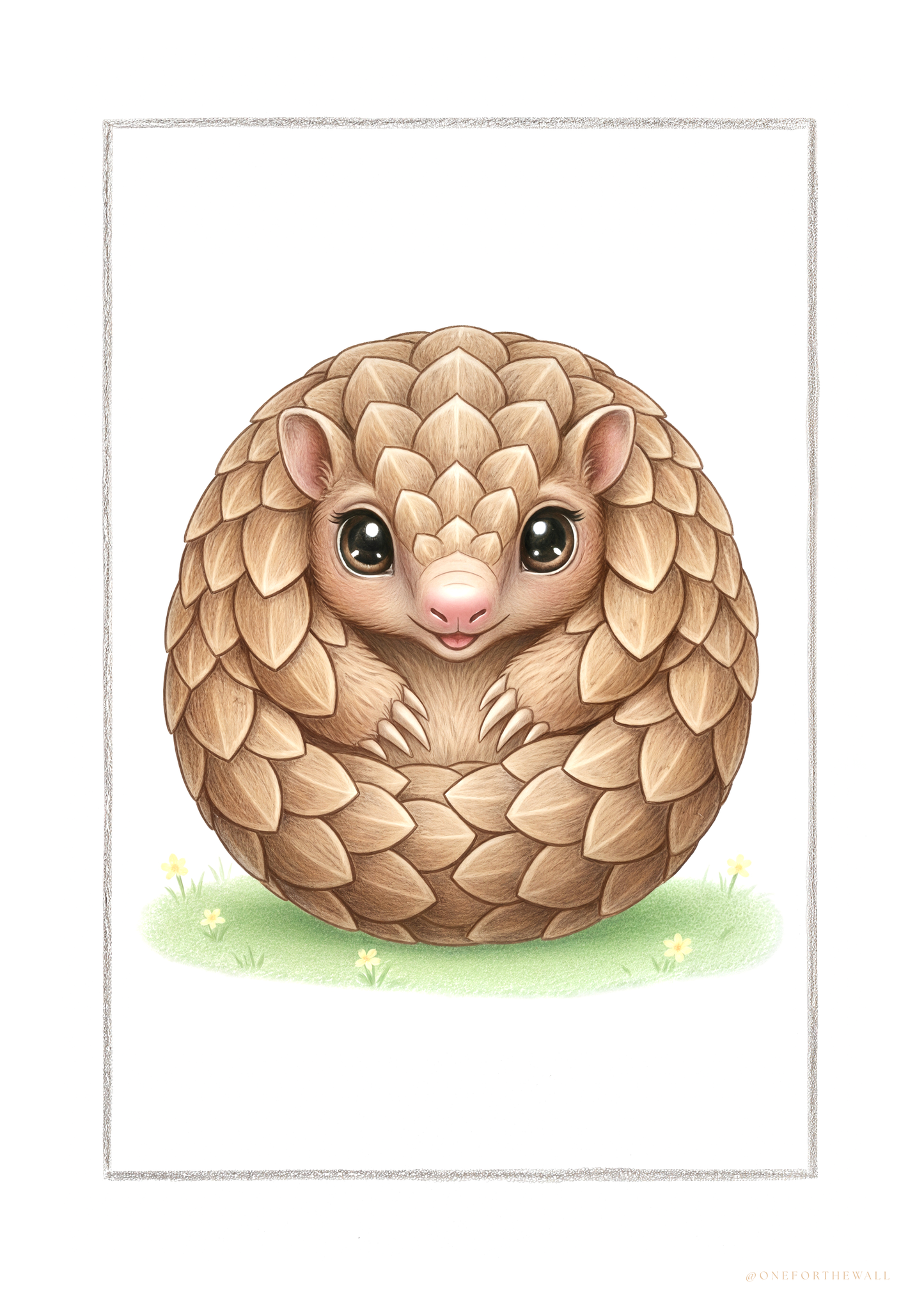 Little Armadillo - Art Print