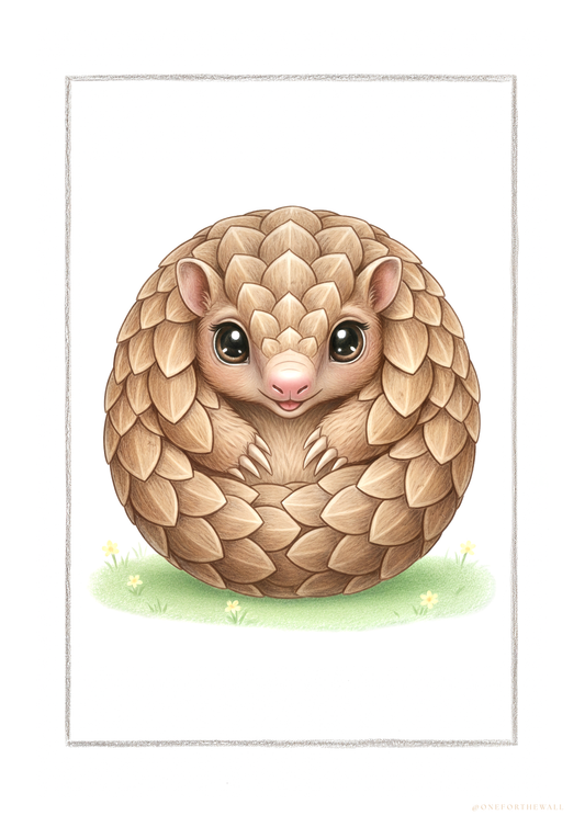 Little Armadillo - Art Print
