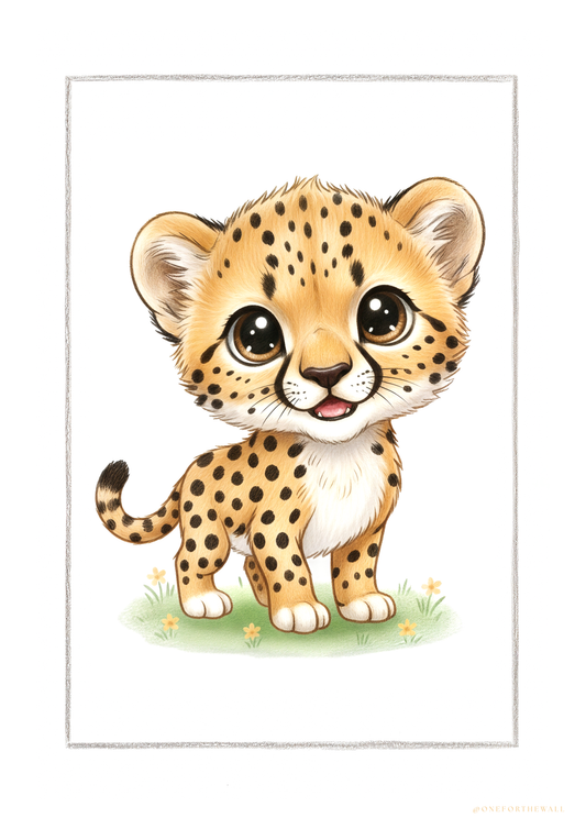 Little Cheetah - Art Print