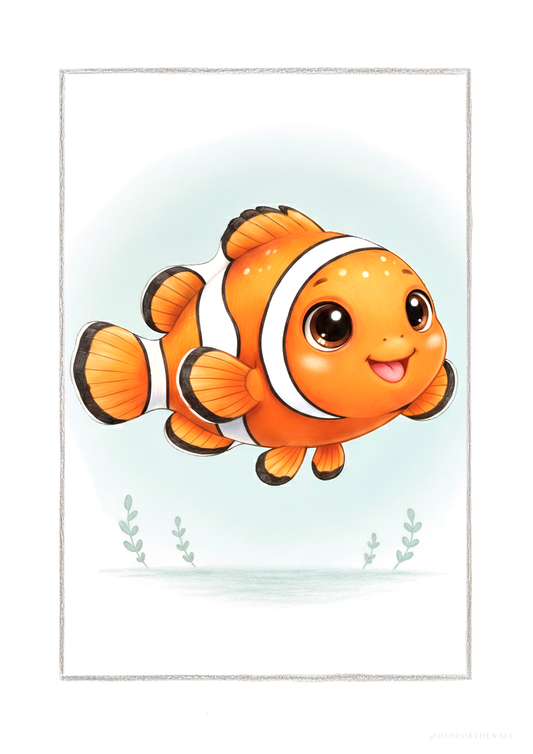 Little Clownfish - Art Print