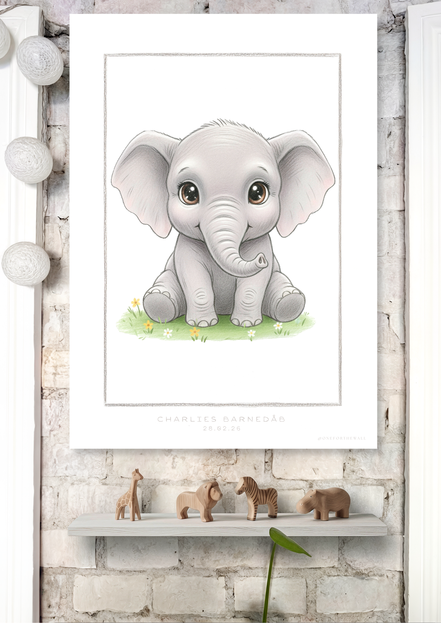 Little Elephant - Art Print