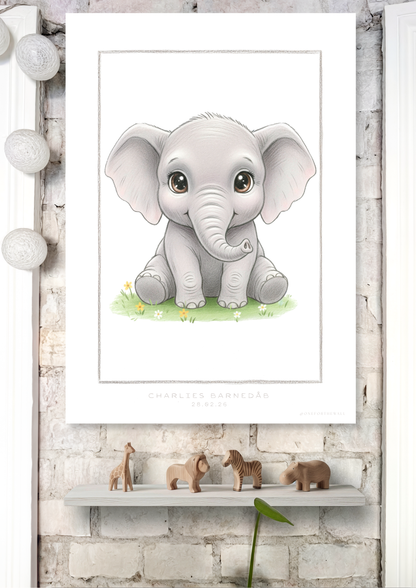 Little Elephant - Art Print