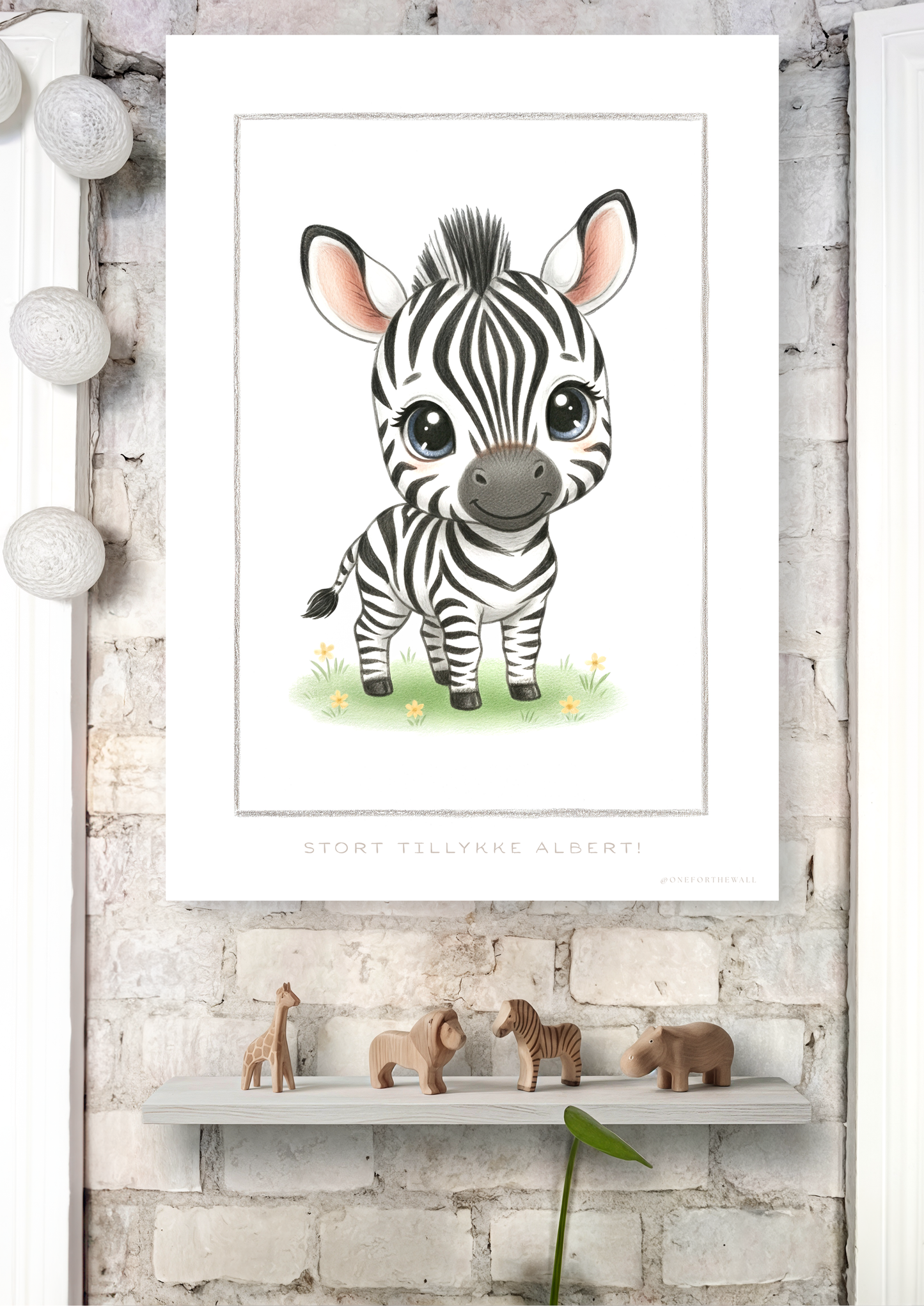 Little Zebra - Art Print