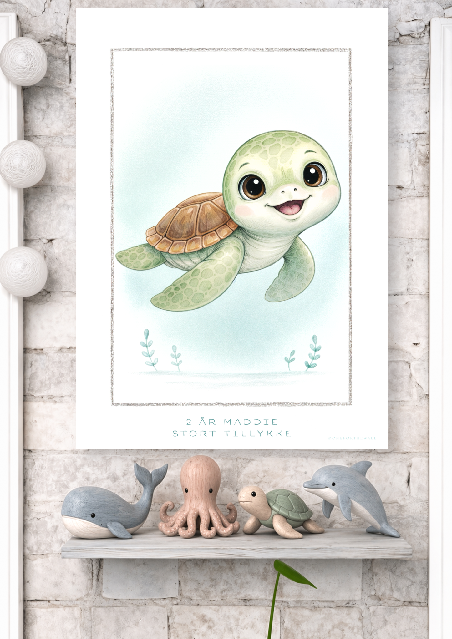 Little Turtle - Art Print