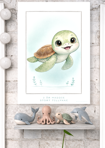 Little Turtle - Art Print