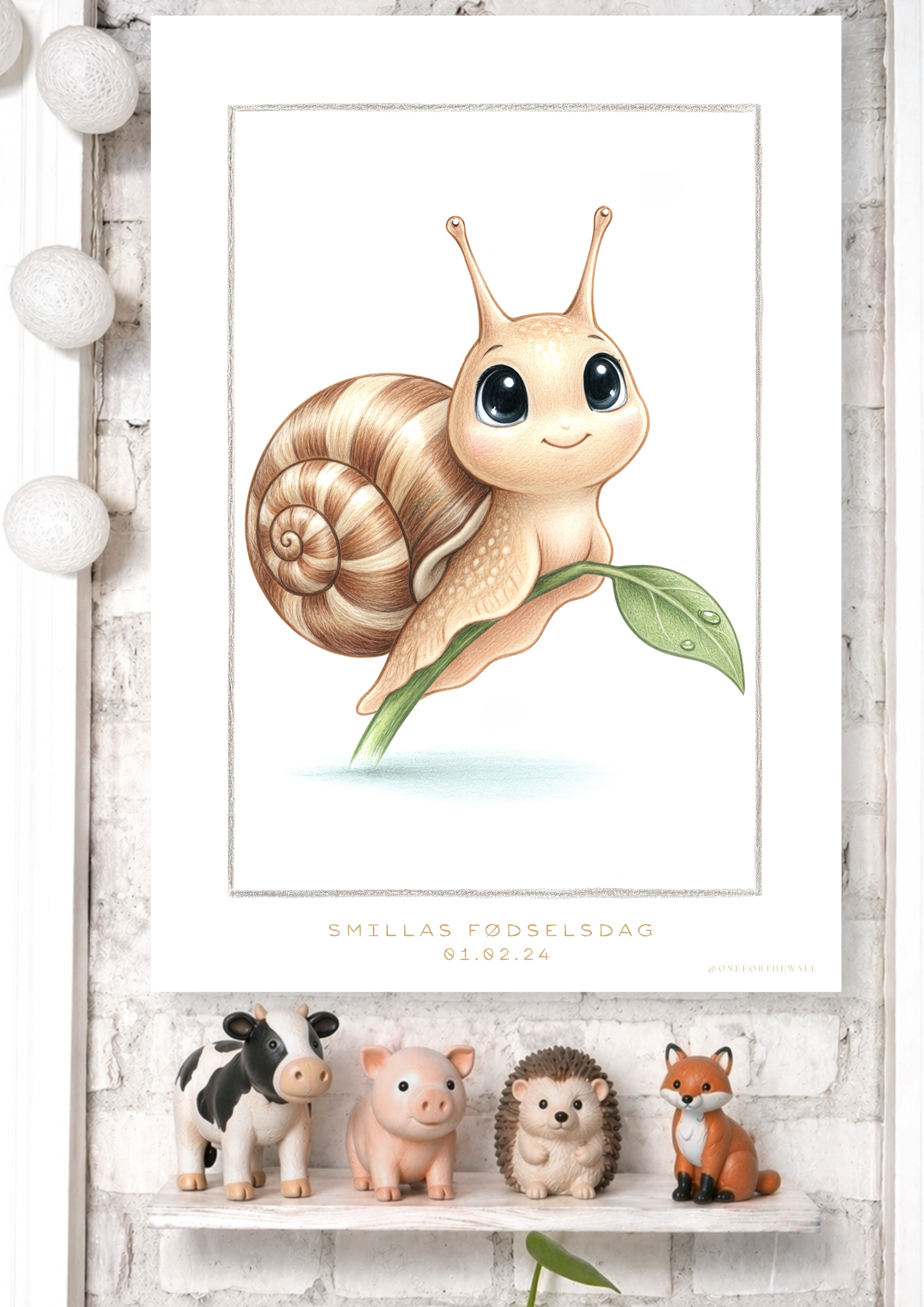 Little Snail - Art Print