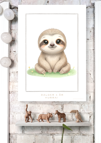 Little Sloth - Art Print