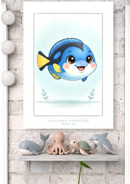 Little Surgeon fish - Art Print