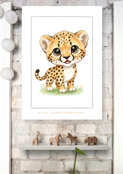 Little Cheetah - Art Print