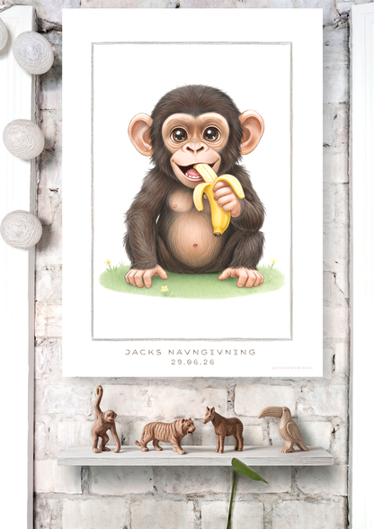 Little Chimpanzee - Art Print