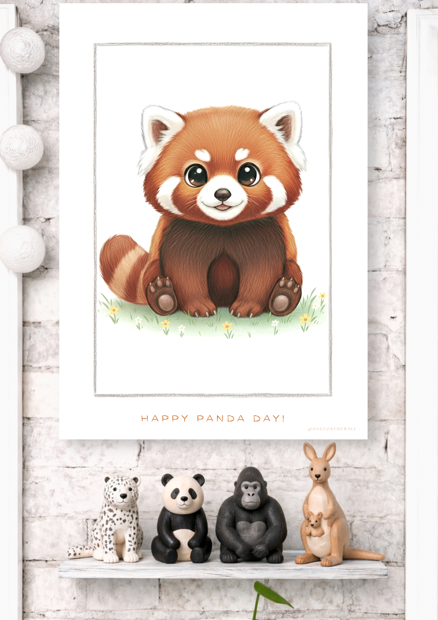 Little Red Panda - Art Print