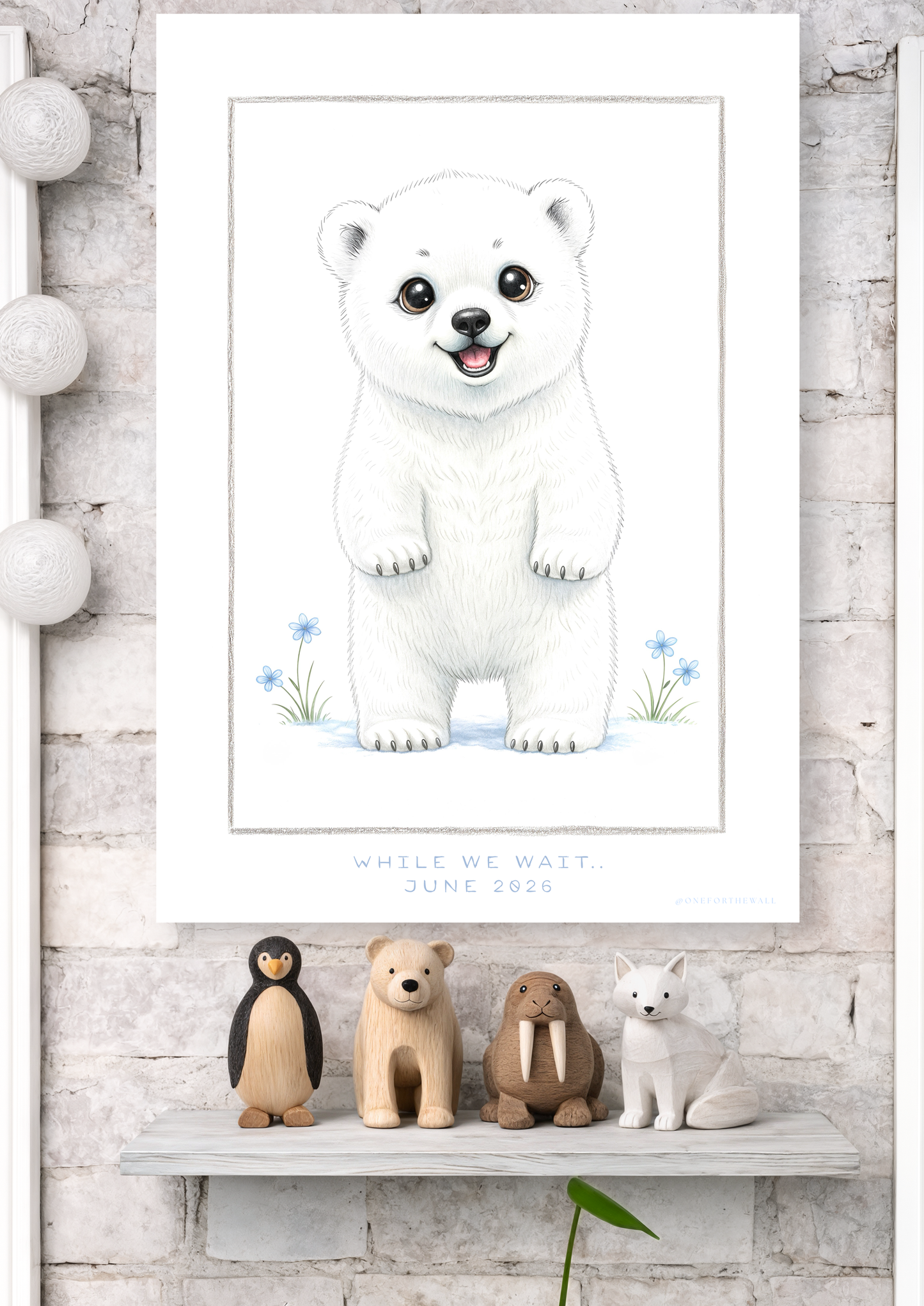 Little Polar Bear - Art Print