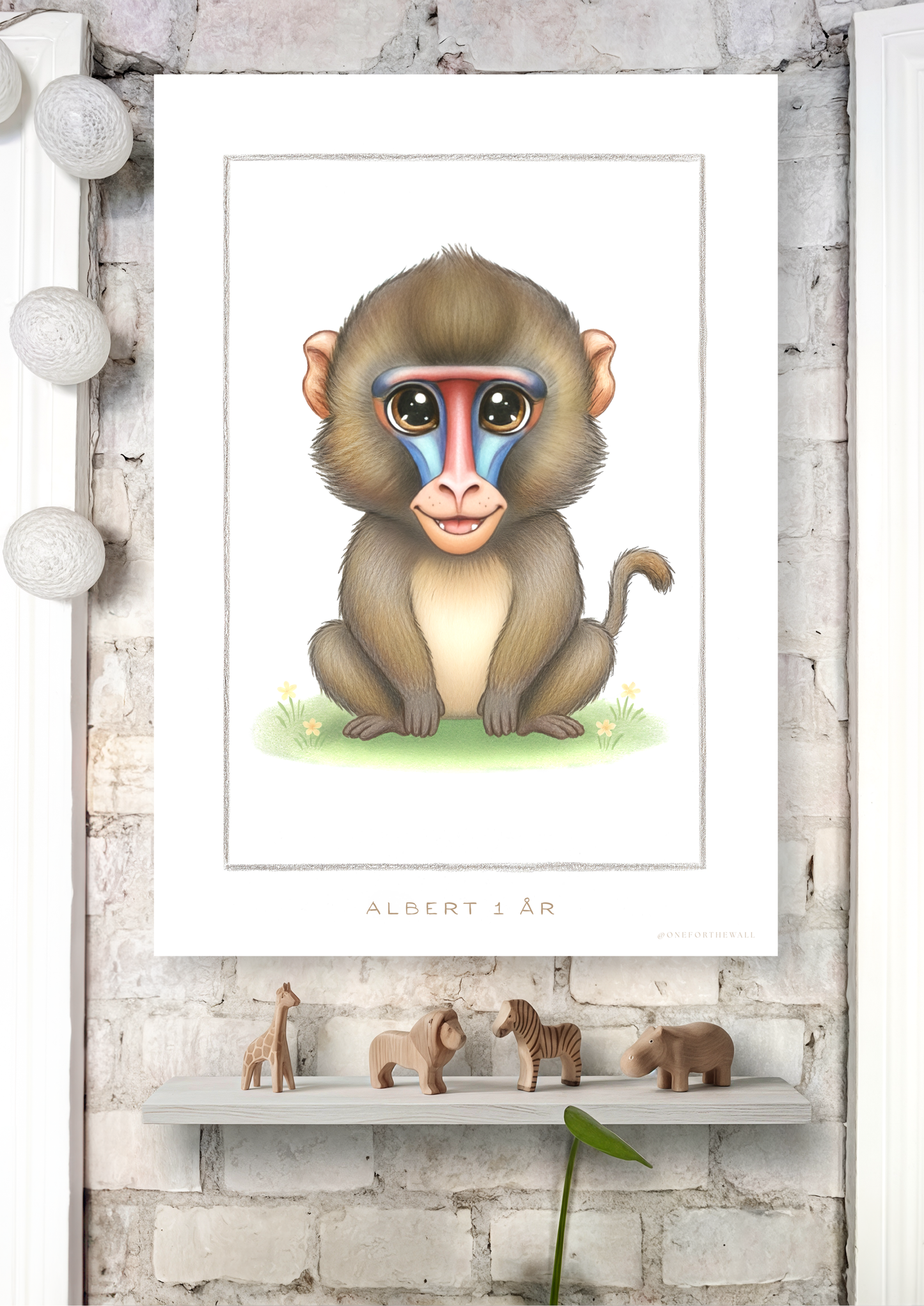Little Baboon - Art Print