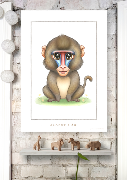 Little Baboon - Art Print
