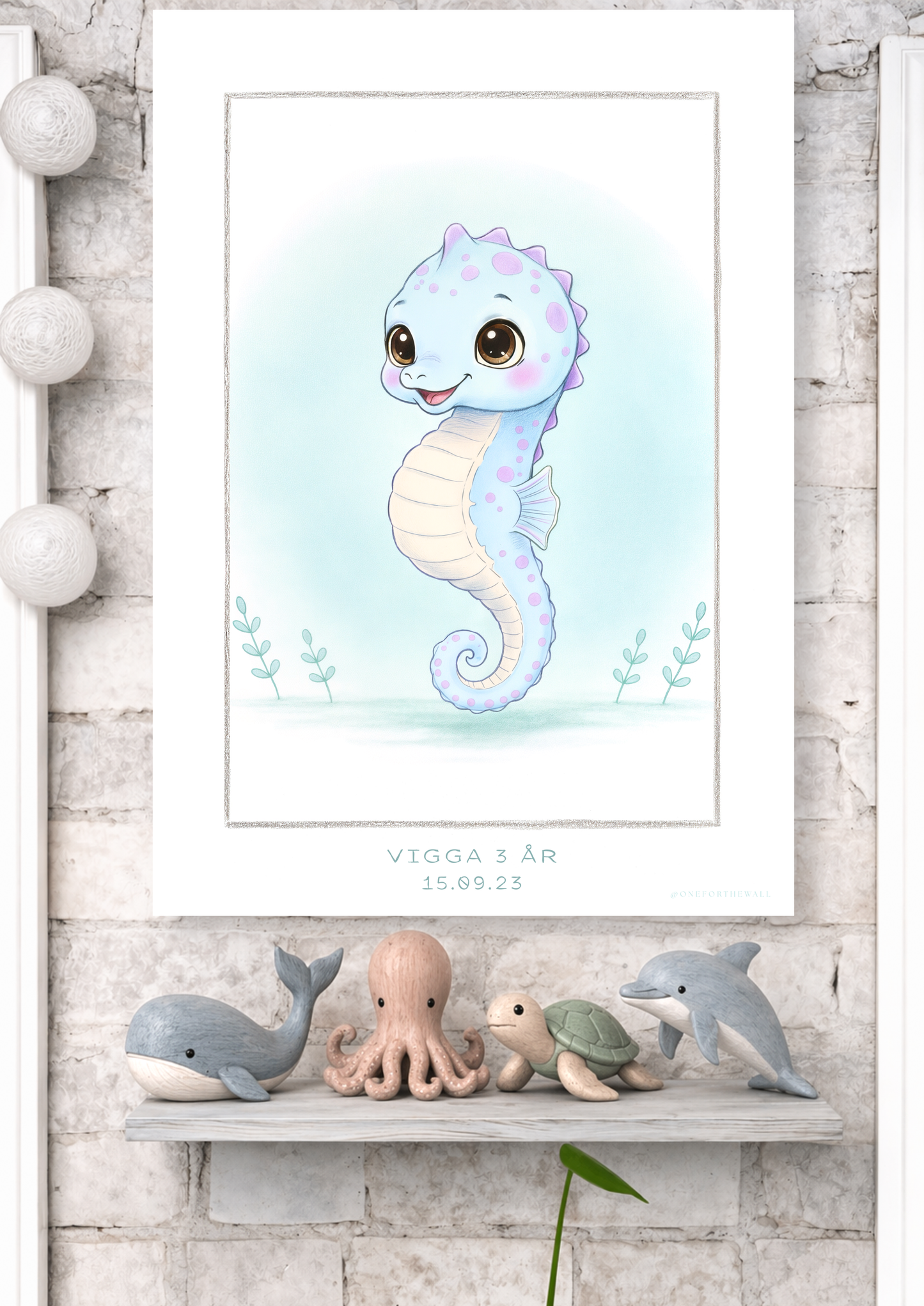 El Caballito de Mar - Lámina artística