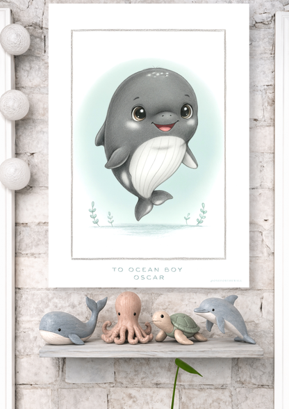 Little Whale - Art Print
