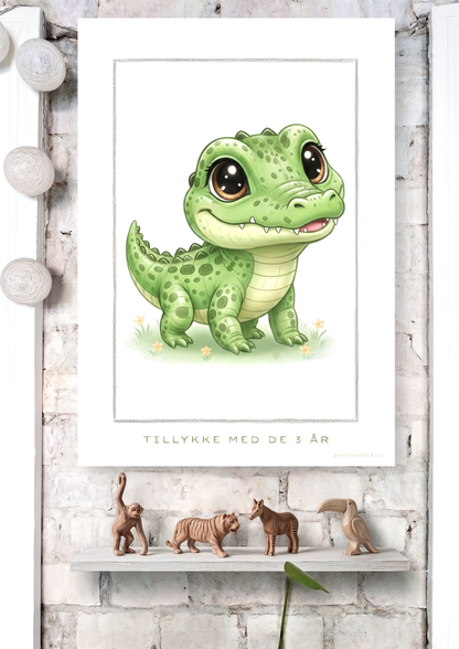 Little Crocodile - Art Print