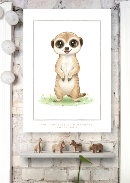 Little Meerkat - Art Print