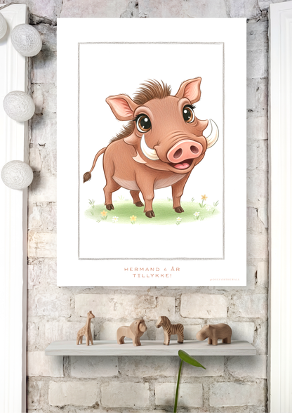 Little Warthog - Art Print