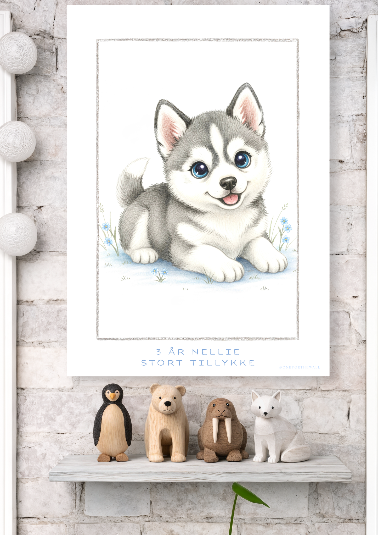 Little Husky - Art Print