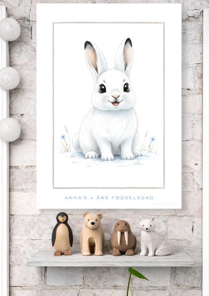 Little Polar Rabbit - Art Print