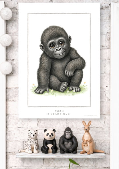 Little Gorilla - Art Print