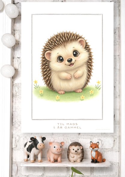 Little Hedgehog - Art Print
