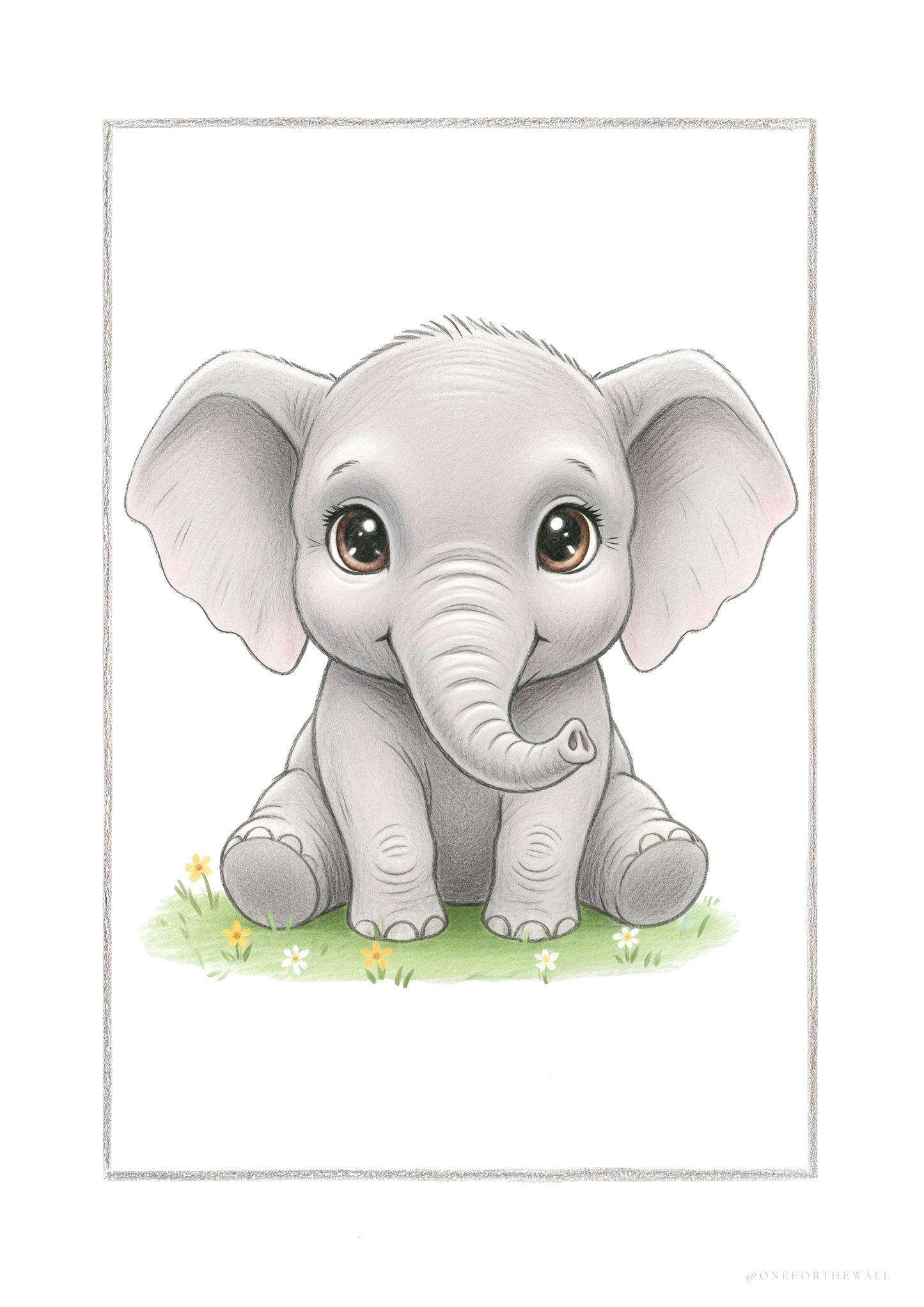 Little Elephant - Art Print