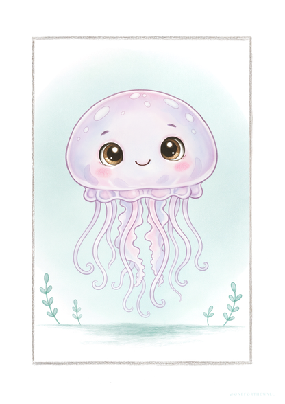 Little Jellyfish - Art Print