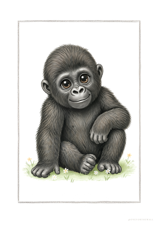 Little Gorilla - Art Print
