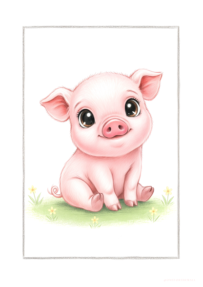 Little Piggy - Art Print