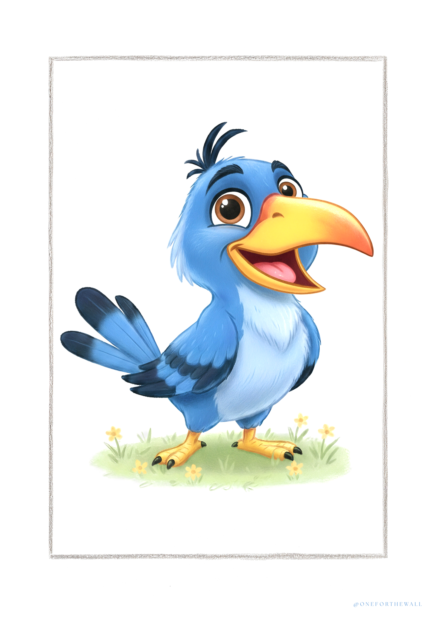 Little Hornbill - Art Print