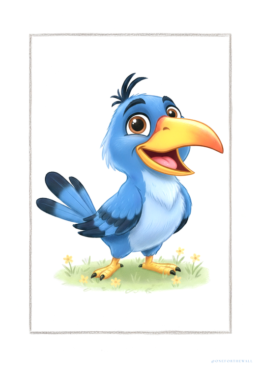 Little Hornbill - Art Print