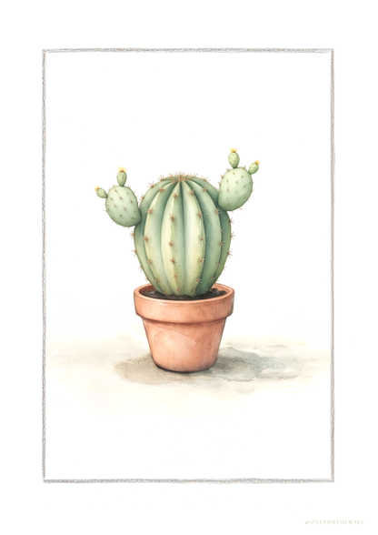 Cactus Opuntia - Art Print
