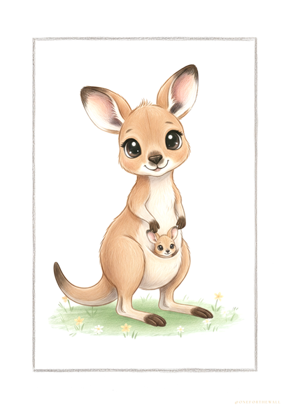 Little Kangaroo - Art Print
