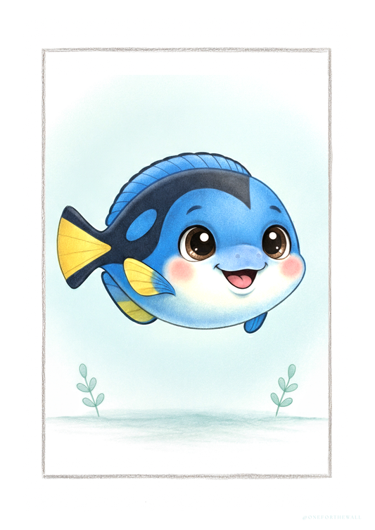 Little Surgeon fish - Art Print