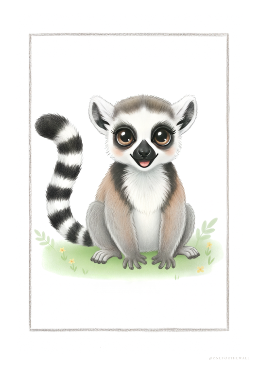 Little Lemur - Art Print