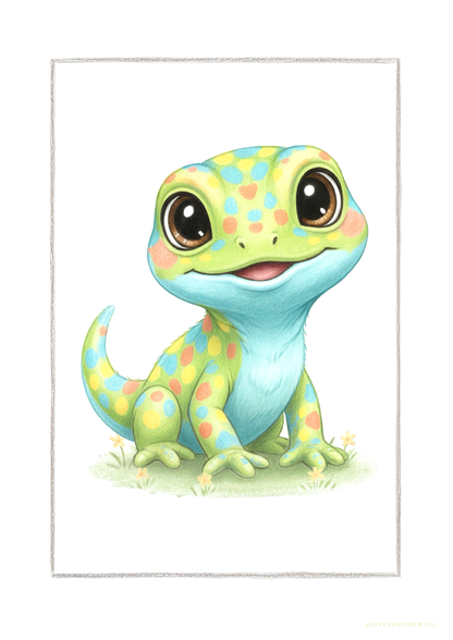 Little Iguana - Art Print
