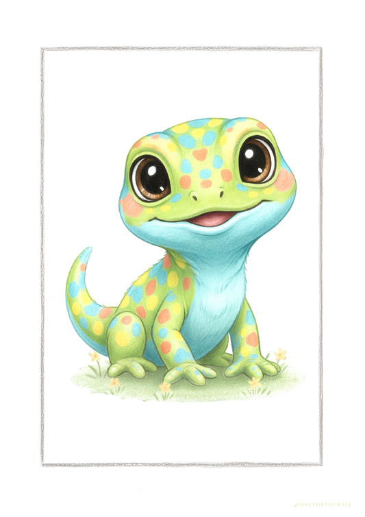 Little Iguana - Art Print