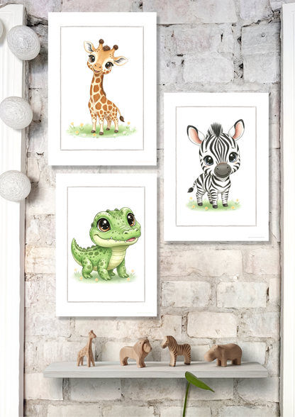 Little Giraffe - Art Print