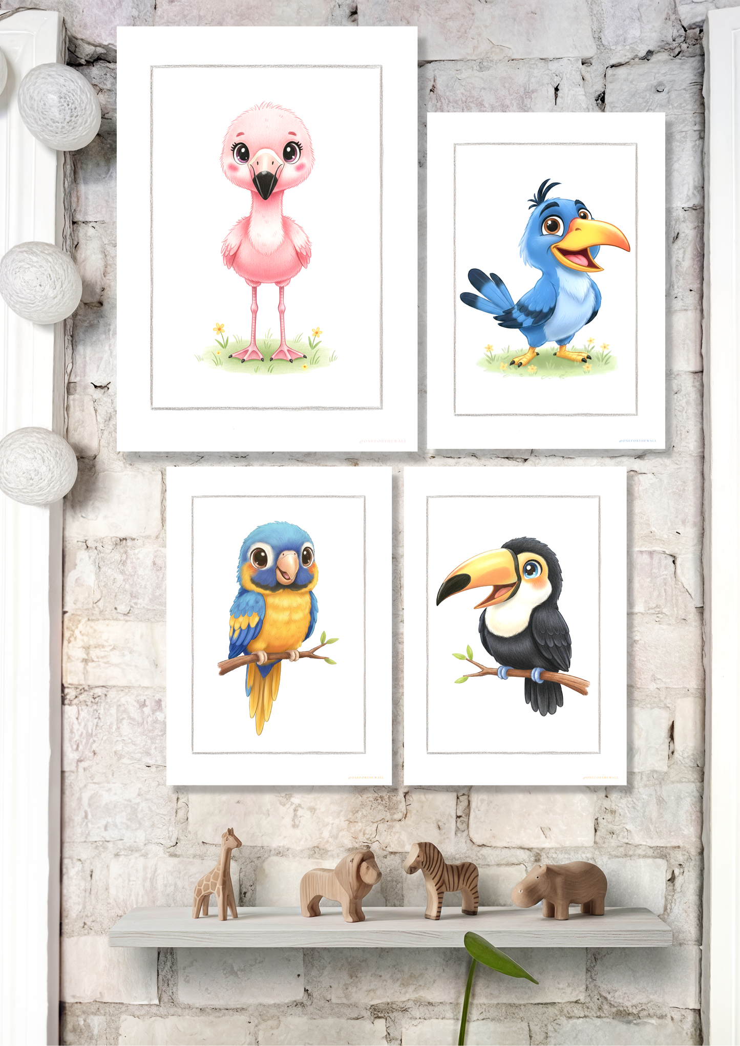 Little Flamingo - Art Print