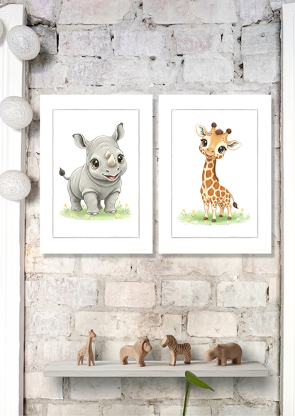 Little Rhino - Art Print